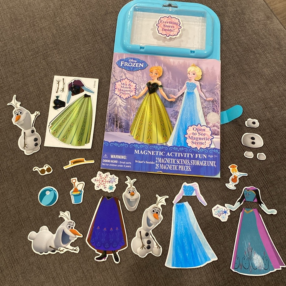 Frozen Magnetic Activity Fun Book  kids books children’s elsa anna olaf toy toys